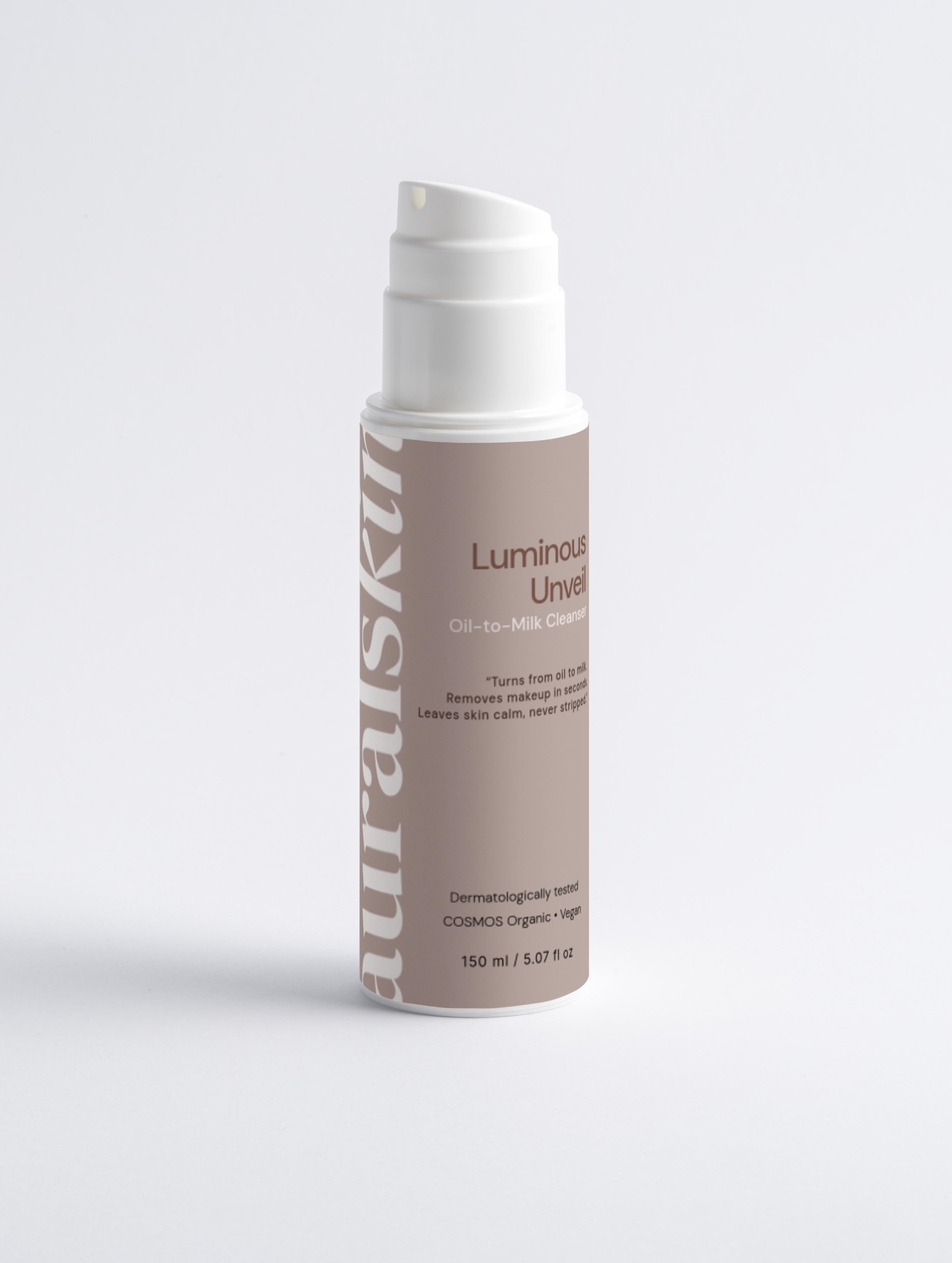 Aural Skin Sensitive Oil-to-Milk Cleanser – vegan organic face cleanser for sensitive skin